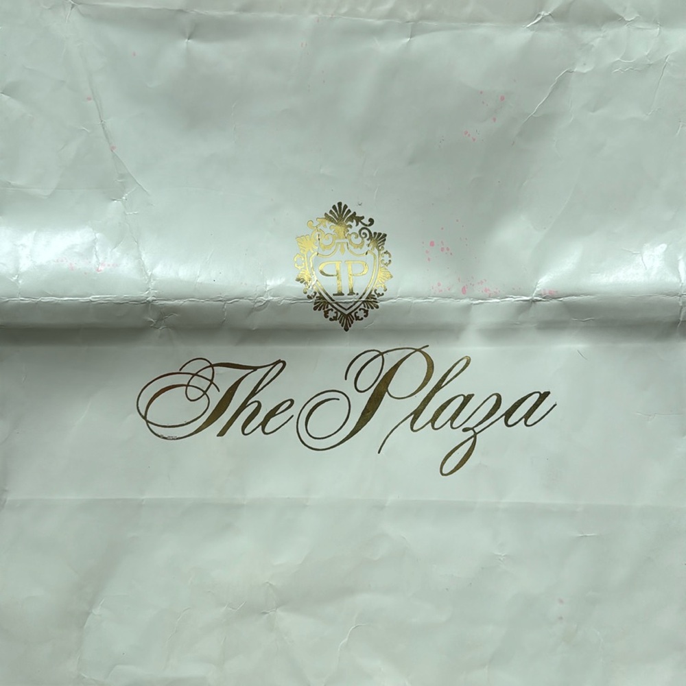 Vintage Plaza Hotel NYC gift bag. Circa 1980